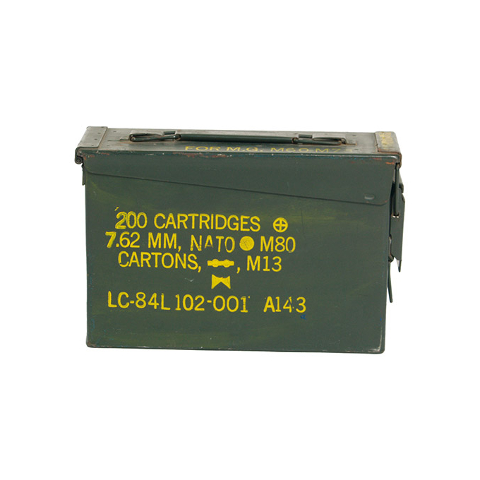 Metal Box for Small Ammunition cal.30 like new (used)