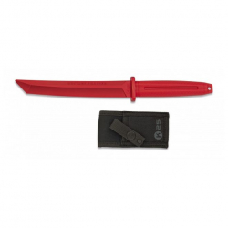 K25 Nůž cvičný TANTO gumový s pouzdrem - červený