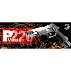 P226 VIRUS F226 Chrome slide, Metal, blowback, LED BOX