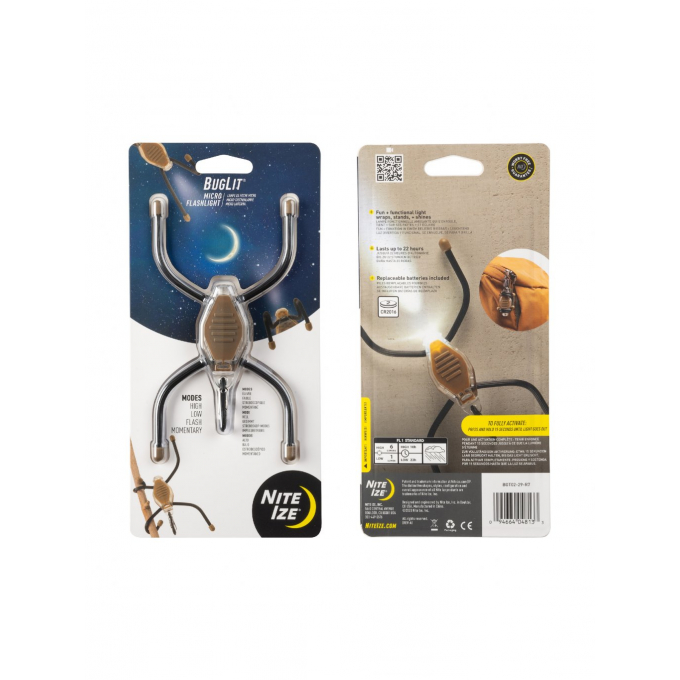 Mikro svítilna Nite Ize Buglit® - Coyote Black