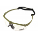 NUPROL Safety Glasses BATTLE PRO'S (with Insert), Clear Lens - Green