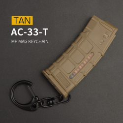 Key chain with carbine - MP MAG, TAN