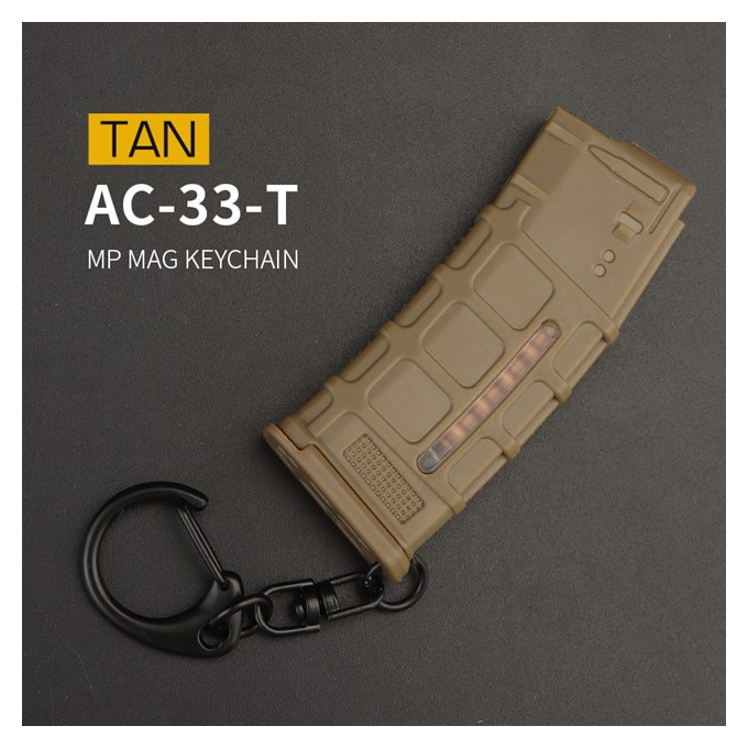 Key chain with carbine - MP MAG, TAN