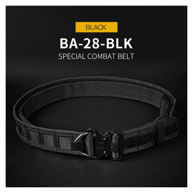 WST SPECIAL COMBAT MOLLE Tactical Belt – Black