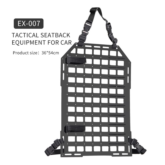 Taktický panel pro příslušenství na sedačku auta