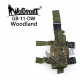 WoSporT stehenné púzdro TORNADO, pre pravákov – Digital Woodland