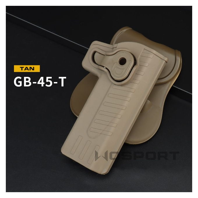 Opaskové pouzdro/ Holster pro modely Hi-Capa - Pískové