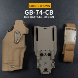 Self-Locking Holster 6354 DO for Glock 17 w/ Flashlight - Coyote
