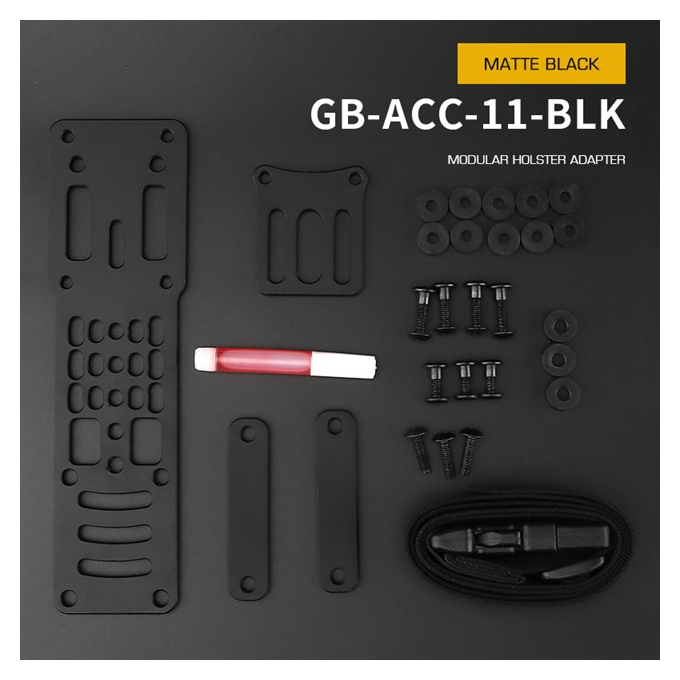 WST modulárna hliníková platforma pre holster – Čierna