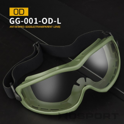 Ant-shaped Goggles - Olive Green, Clear