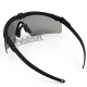 WST Shooting Glasses MA-69, Clear Visor – Black
