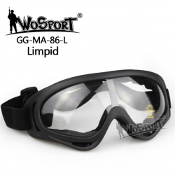 Ochranné antireflexní brýle MA-86, černé - čiré