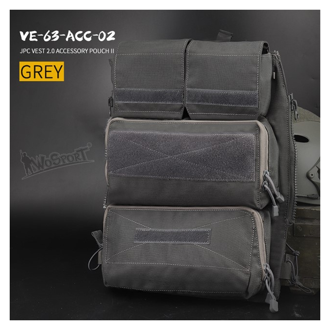 JPC vest 2.0 Accessory Bag II - Grey