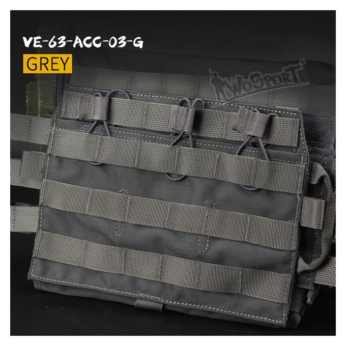 JPC vest 2.0 front accessory package standard triple package - Grey