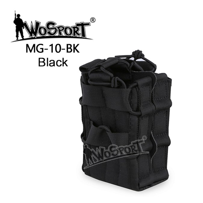 MOLLE Open Double M4 magazine storage bag/Pouch - Black