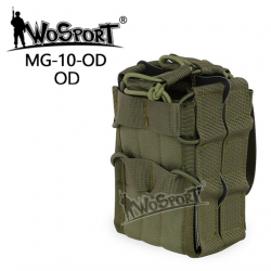 MOLLE Open Double M4 magazine storage bag/Pouch - Green