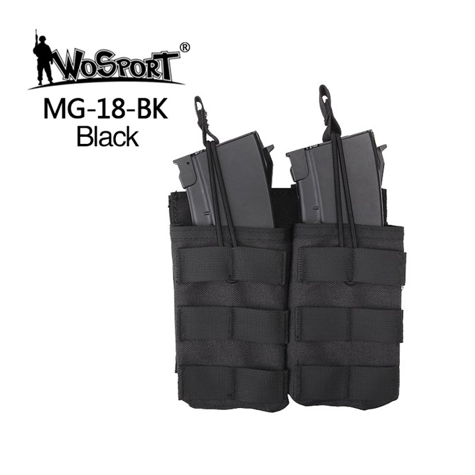 MOLLE Open Dual G36 magazine storage bag/Pouch - Black