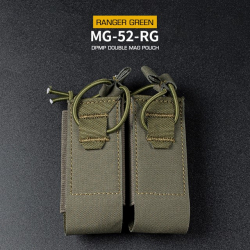 DPMP Molle Double 9mm Magazine Pouch - Ranger Green