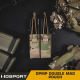 DPMP Double MOLLE sumka na dva 9mm pistolové zásobníky - MC