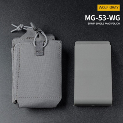 SRMP MOLLE Open Single M4 magazine storage bag/Pouch - Grey