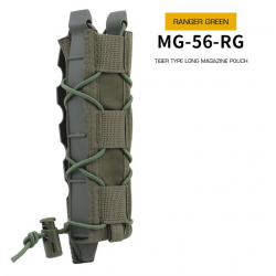 Tiger Type Long Magazine Pouch for MP5 - Ranger Green