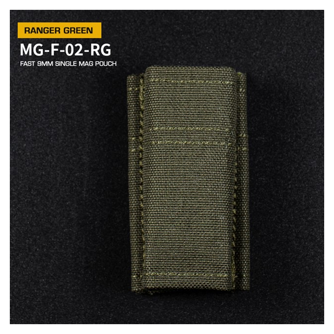 FAST type MOLLE sumka na 9mm pistolové zásobníky - Ranger Green