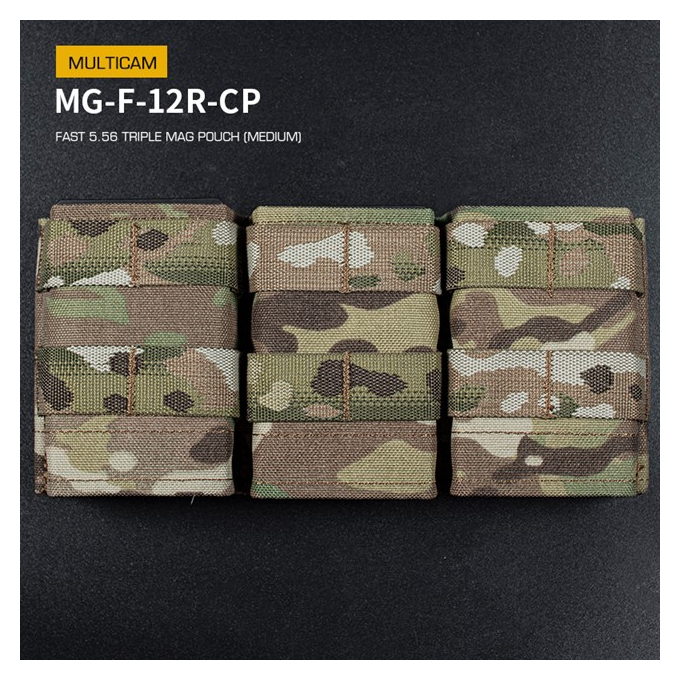 FAST type Triple MOLLE sumka na 5.56 zásobníky M4/M16, střední - MC