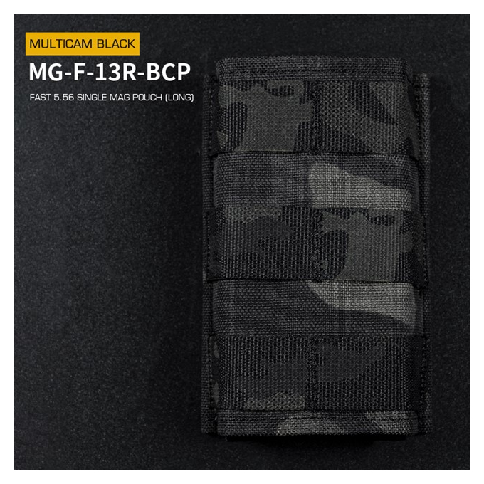 FAST Type Single 5.56 Magazine Pouch (Long) - MC Black