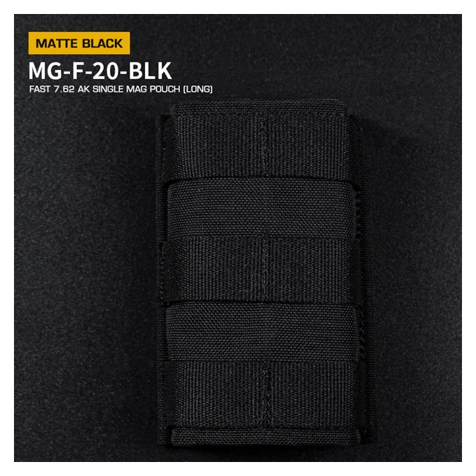 FAST Type Single 7.62 Magazine Pouch for AK - Black
