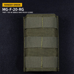 FAST type Single MOLLE sumka na 7.62 zásobníky pro AK - Ranger Green