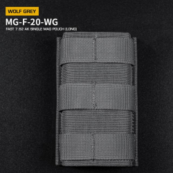 FAST Type Single 7.62 Magazine Pouch for AK - Grey