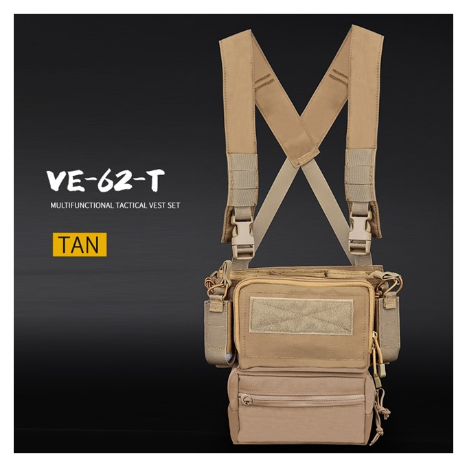 Taktický Chest rig D3TMVS - Coyote