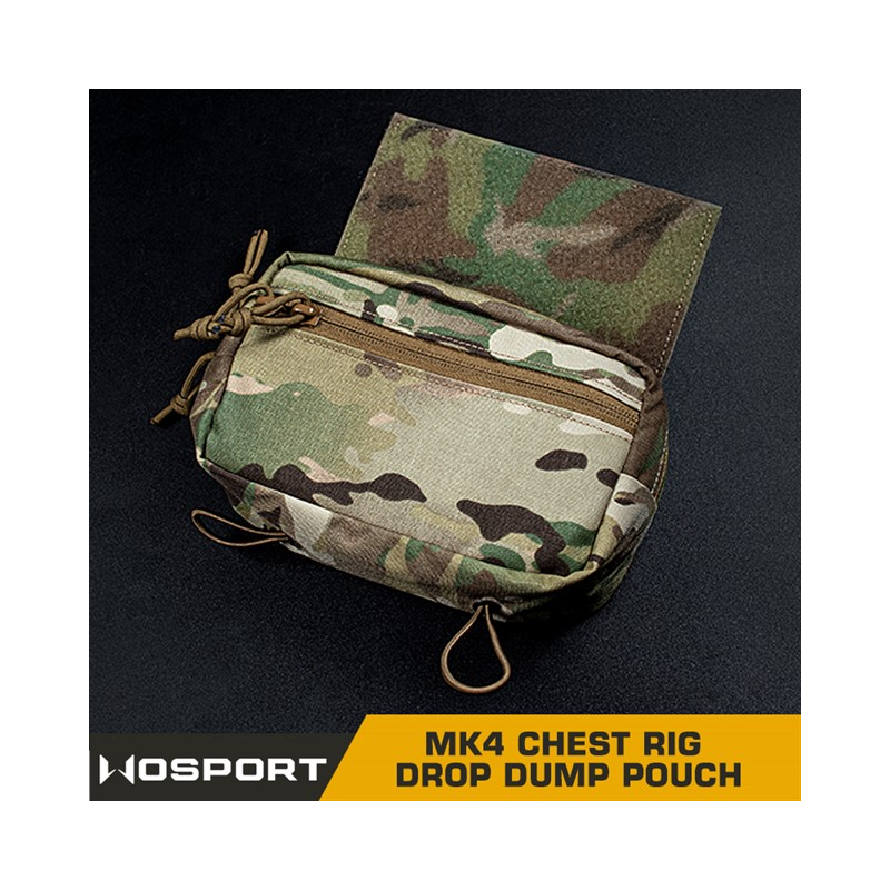 MK4 Chest Rig Drop Dump Pouch Coyote
