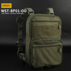 WST Tactical Flat Backpack - green