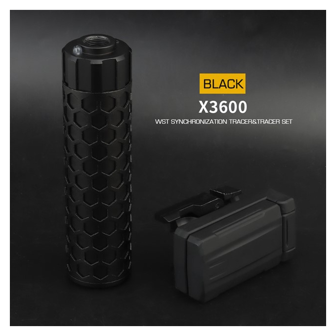 Lighter X3600 tracer unit + chrono - Black