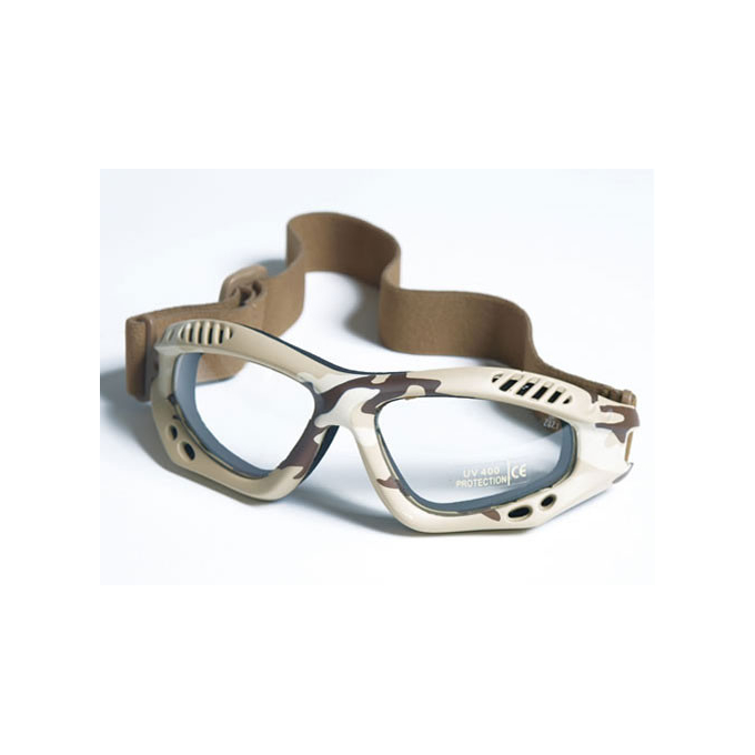 Brýle Commando AIR - DESERT - čiré