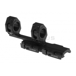 QD Extended Spojené taktické montážní kroužky 25mm / 30mm - černé