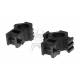 Tri-Side Rail 25.4mm / 30mm Mount Rings - Black