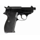 WE P38 S Gas Blowback Pistol with Silencer ( Black )