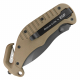 ESP Multi-purpose Folding Knife RESCUE, Smooth Blade - Black