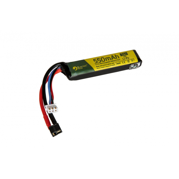 LiPo 7,4V 550mAh 20C Battery for AEP with MOSFET
