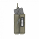 Single MOLLE Open Pouch, Olive, AR15/M4/M16+pistol