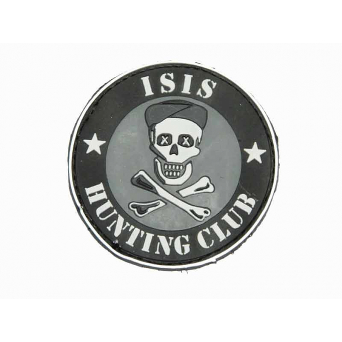 3D PVC ISIS HUNTING CLUB Patch - Black