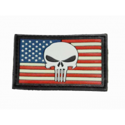 Patch PVC 3D US flag - GHOST