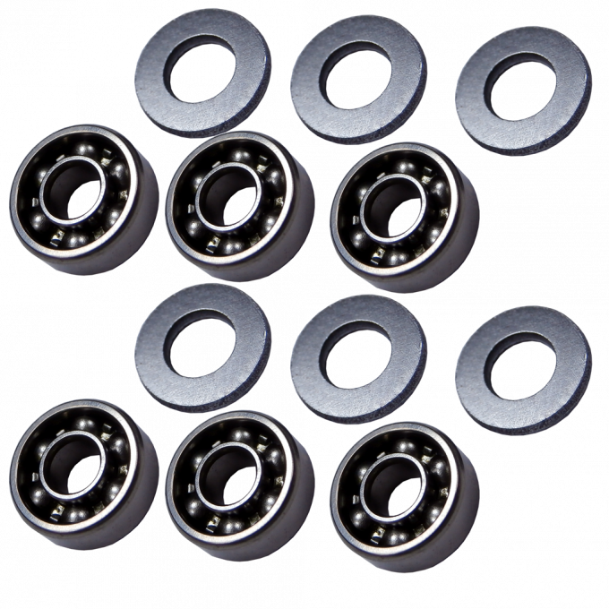 Ocelová kuličková ložiska 8mm pro A&K M249 / M60 / MK43