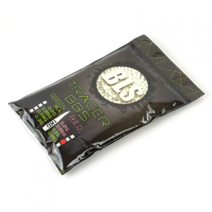 BLS TRACER Airsoft Pellets 0.20g, 5000 BBs (Bag) - Green