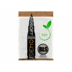 BLS BIO UH Airsoft Pellets 0.43g, 2300 BBs (Bag) - White