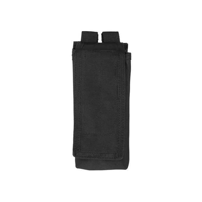 Pouch for 2 AK47 magazines with flap - Black