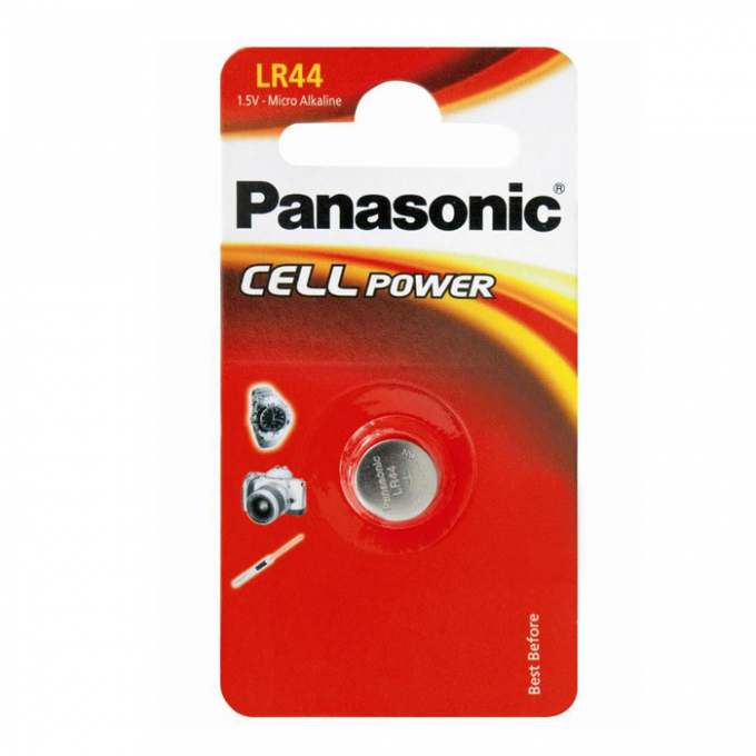 Panasonic alkalická baterie LR44 Cell Power Micro Alkaline, 1.5V - 1 kus