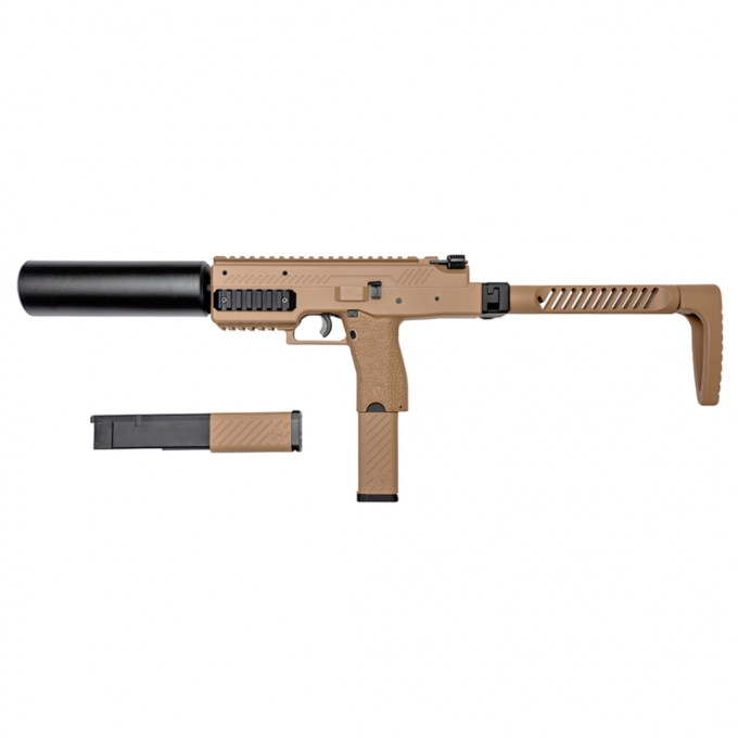 VORSK VMP-1X GBB SMG (tlumič a 2x zásobník) - Písková